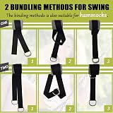 Todoxi Hammock Straps Set of 2 Hanging Kit 550LB each 1100LB folded view 2
