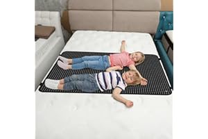 MAOOHON Grounding Mat for Bed, Grounding Mattress Pad Cover for Better Sleep, Earth Connected Mat for Feet with 15ft Grounding Cord (27"x78")