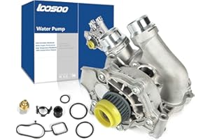 loosoo Aluminum Electric Engine Water Pump Automotive Assembly Compatible with Audi A3 A4 A5 A6 Q3 Q5 TT VW Beetle CC Eos GTI Jetta Passat Tiguan, Replace # 06H121026AB 06H121026CQ 06H121026DD