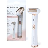 Finishing Touch Flawless Legs, Electric Razor for Women, Pivoting Head Leg Hair Remover with LED Light for Instant and Painless Leg Hair Removal