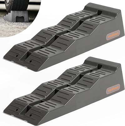 VonHaus Caravan Levelling Ramp Set 2.5 Tonne 3-Step Non-Skid Chocks