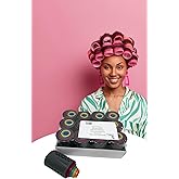 Kleravitex Hair Curler Roller Set/Set of 96 Stackable Rollers / 8 Size Rollers From Extra Small to Extra Large / 12 Rollers per Size - Hairdressing Curlers for Women - Curling Styling Tool