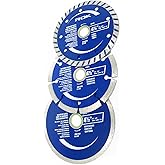 ROK 4-1/2 inch Diamond Saw Blade Set for Angle Grinders - Pack of 3