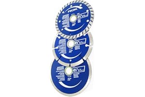 ROK 4-1/2 inch Diamond Saw Blade Set for Angle Grinders - Pack of 3