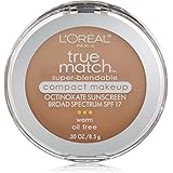 L'Oreal True Match Super-Blendable Compact Makeup, Natural Beige [W4], 0.30 oz (Pack of 2)