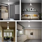 Caldarax Ceiling Pendant Light Fitting B22 White 6 Inch 150mm view 6