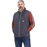 ARIAT Mens Rebar Valiant Stretch Canvas Water Resistant Insulated Vest