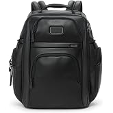 Tumi Unisex Tumi Brief Pack, Black 1, One Size | Men's &amp; Women's Work &amp; Travel Laptop Backpack with Padded Adjustable Strap, Fits Up to 15" Screen, Ballistic Nylon, Add-A-Bag