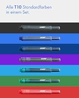 LAMY T10 Ink Cartridges Set of 7 Large Capacity Assorted Colors 1.25 ml view 2