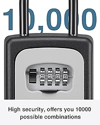 Puroma Lock Box, Large Key Lock Box Resettable