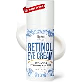LilyAna Naturals Retinol Eye Cream for Dark Circles &amp; Puffiness, 1 oz | Under eye cream with retinol helps reduce fine lines and wrinkles with an anti-aging formula.