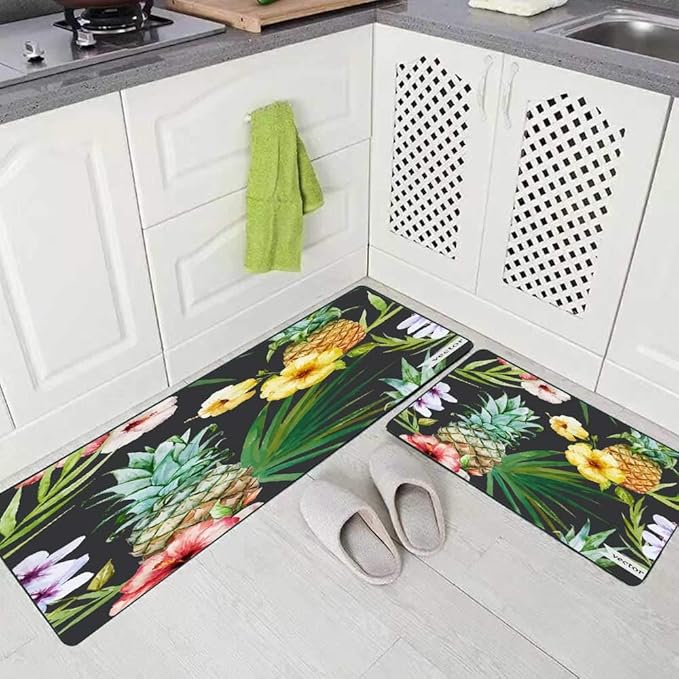 Teepel Kitchen Rug Set 2 Piece Colorful Kitchen Rug
