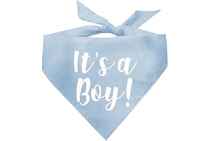 TEES & TAILS It's A Boy Gender Reveal/Baby Announcement Dog Bandanas (57 Baby Blue OS)