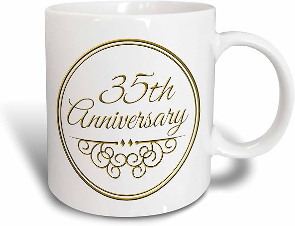 3drose 35th Cadeau Dore Texte Pour Celebrer L Anniversaire De