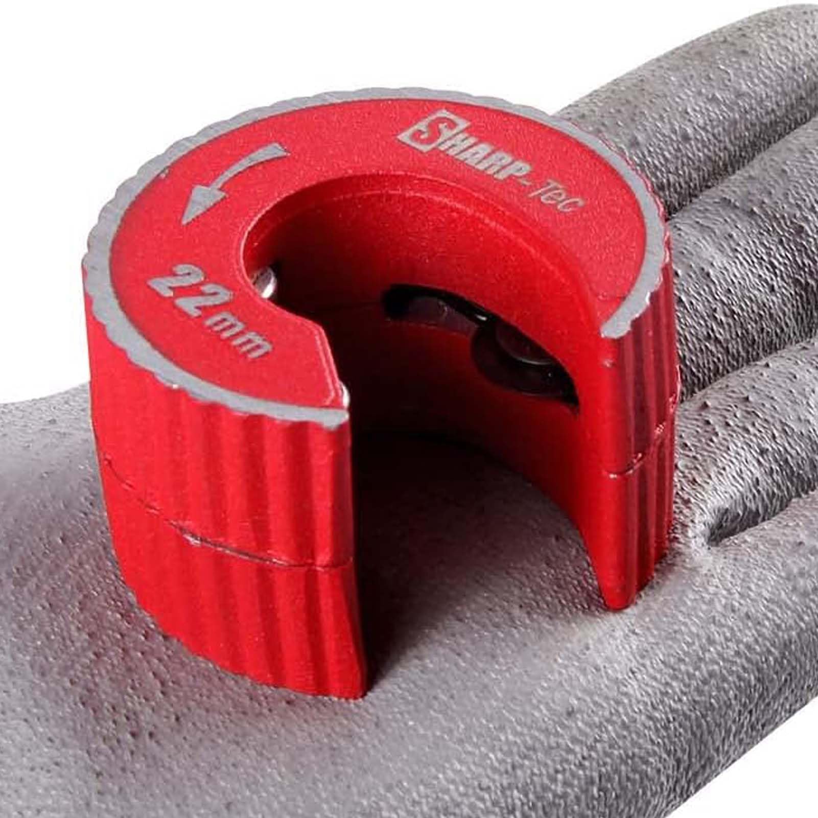 Sharp-tec 22mm Pipe Cutter, 3/4" Copper Pipe Cutter with Aluminum Alloy Body, Round Pipe Slice for Cutting Copper, Brass, PVC, Aluminum