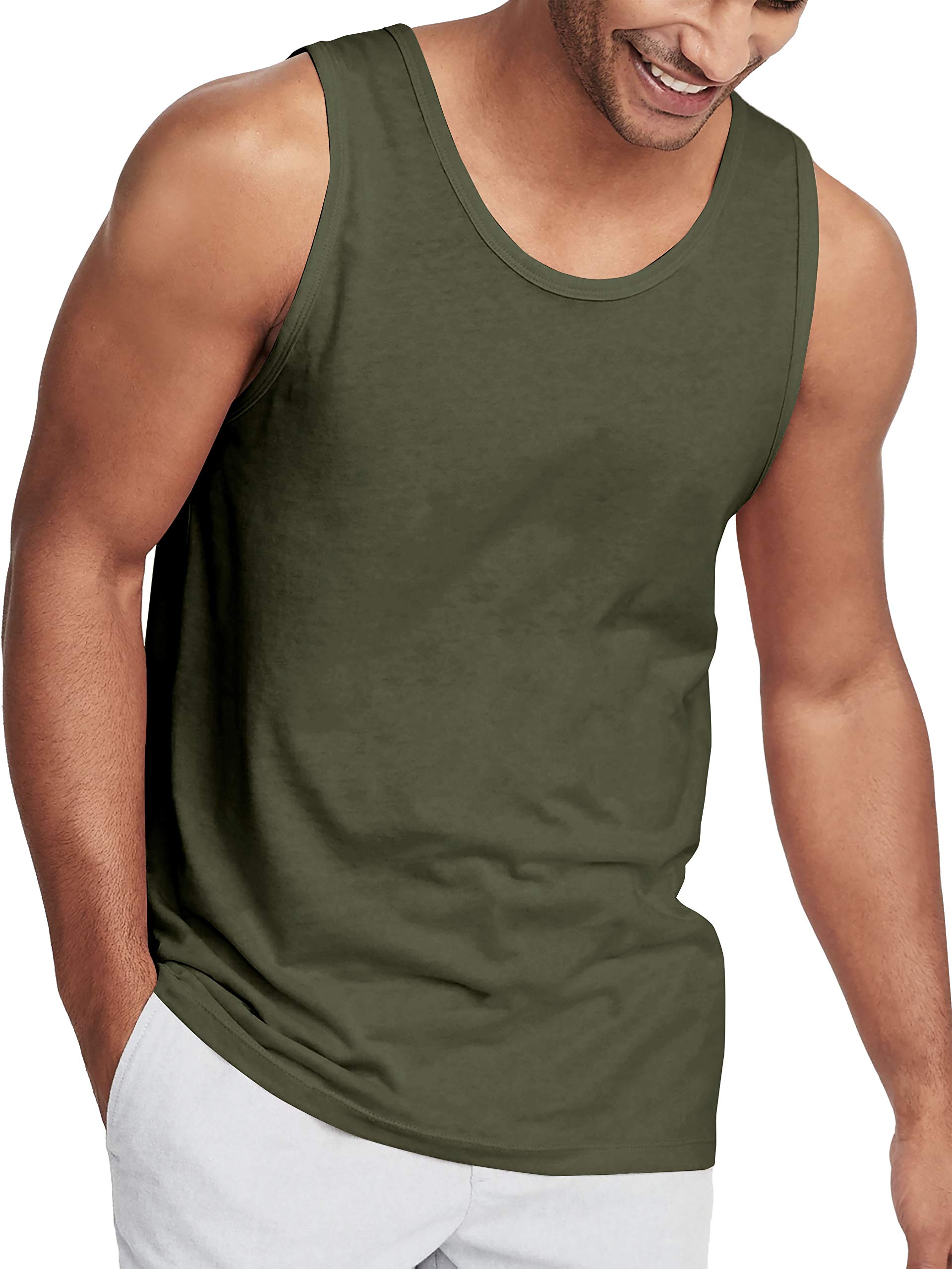 Hat & Beyond Men's Tank Top - Soft Performance