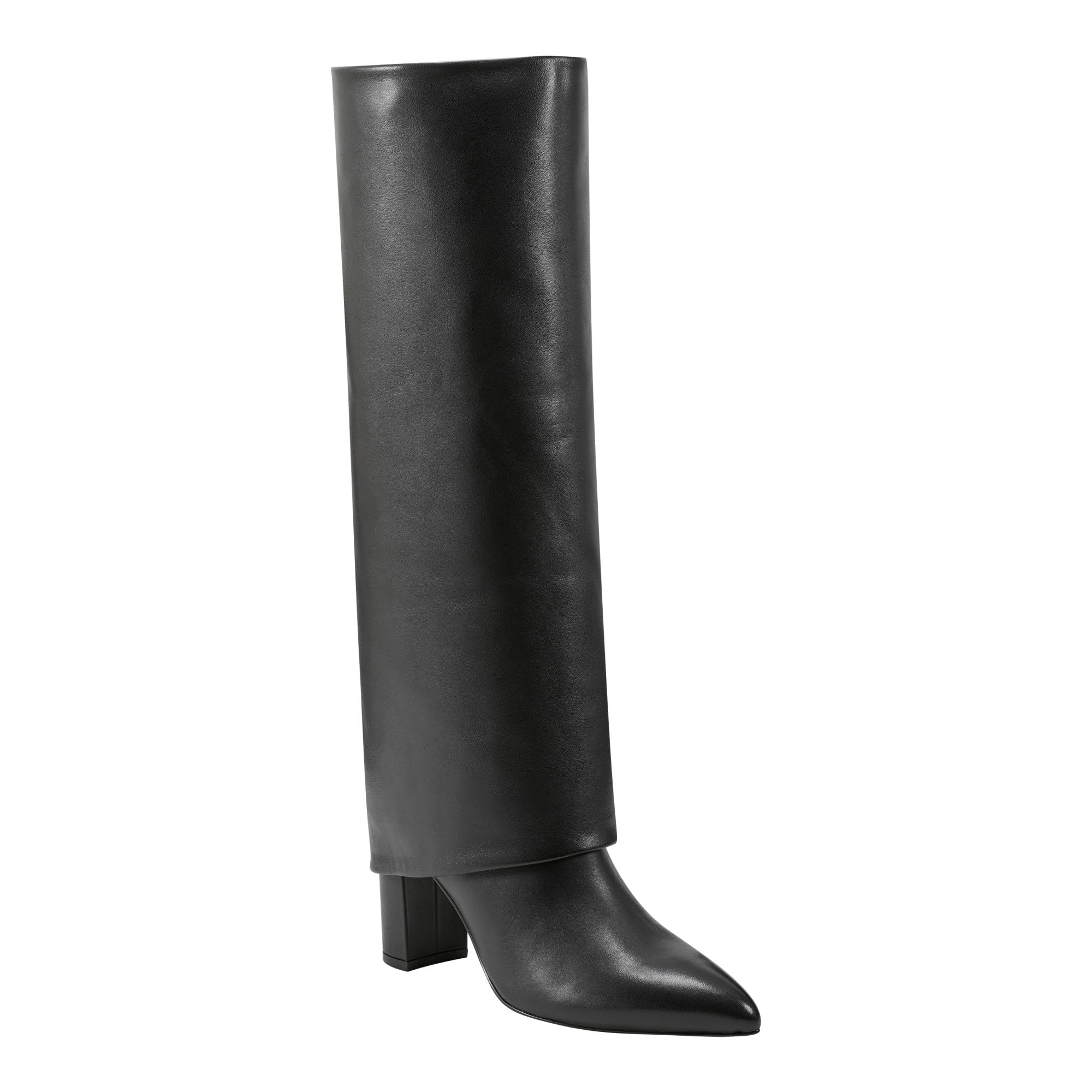 Marc Fisher LTD Women’s Leina Knee High Boot, Black Leather 001, 10