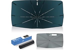 Autorder Windshield Sun Shade Umbrella for 2022-2026 Hyundai Tucson Accessories,Upgraded Ice Crystal Material,Easy Setup Umbrella Sunshade for Car Windshield,100% Sun Blocking