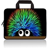 RUYIDAY 14 15 15.4 15.6 inch Laptop Handle Bag Computer Protect Case Pouch Holder Notebook Sleeve Neoprene Cover Soft Carrying Travel for Dell Lenovo Toshiba HP Chromebook ASUS Acer (Cute Hedgehog)