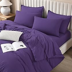 Litanika Comforter King Size Set Purple - 7 Pieces