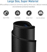 JIALONG Gaming Mouse Pad XL 900x400mm Excel Shortcuts Desk Mat Thick view 5