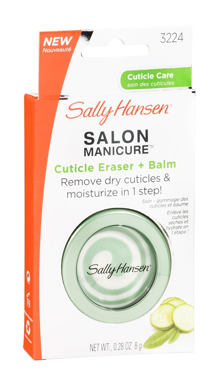 Sally Hansen Salon Manicure Cuticle Eraser + Balm [3224], 0.28 (Pack of 2): Beauty