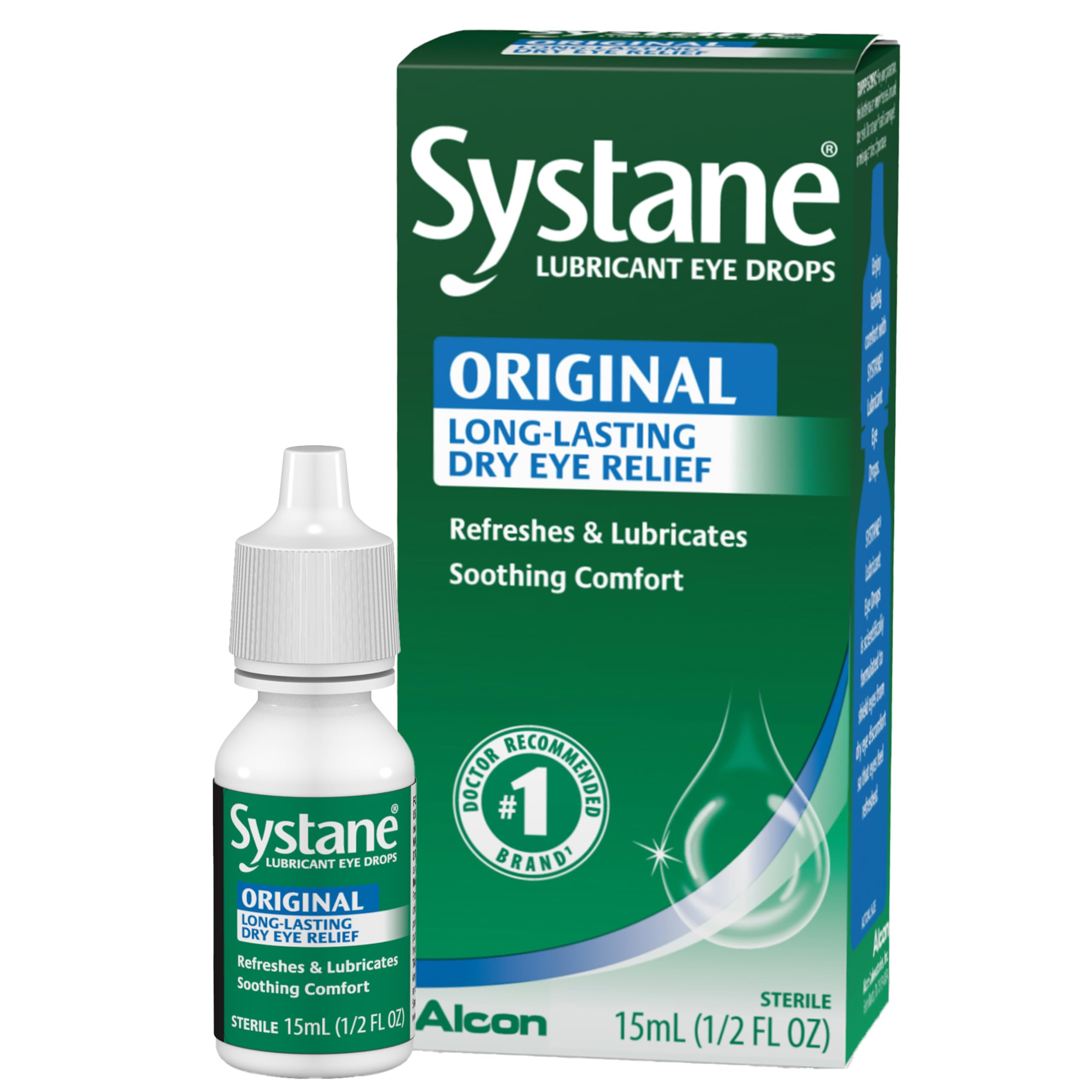 Systane Long Lasting Lubricant Eye Drops, 0.5 Fl Oz (Pack of 1)