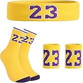 MKEUJSO Youth Basketball Socks Boys Girls,Sports Socks for Kids Athletic Sock & Wristband & Headband Age 6-14