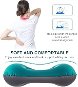 Eono Ultralight Inflatable Camping Pillow Ergonomic 3.5oz Compression view 3