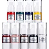 BBDINO Liquid Silicone Pigments Set of 9 Colors Real High Concentrated | Liquid Silicone Dye for Silicone Mold Making, Each Color 0.5 Oz/ 15 ml, Basic Color &amp; Skin Tone Contained