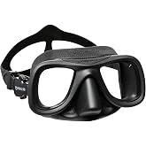 Mares Adult Samurai X Mask - Lightweight Thin Frame Anti-Glare Mask for Scuba Diving, Freediving, Snorkeling, Spearfishing