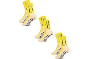 Jerucars Kids Grip Soccer Socks Anti Slip Football Athletic Sports Crew Socks for 8-12 Years Youth Boys Girls