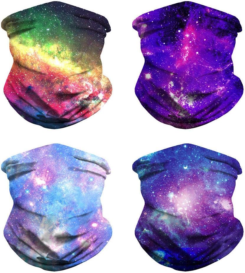 Face Cover Bandanas for Dust, Seamless Neck Gaiter, Headwrap, Balaclava, Helmet Liner