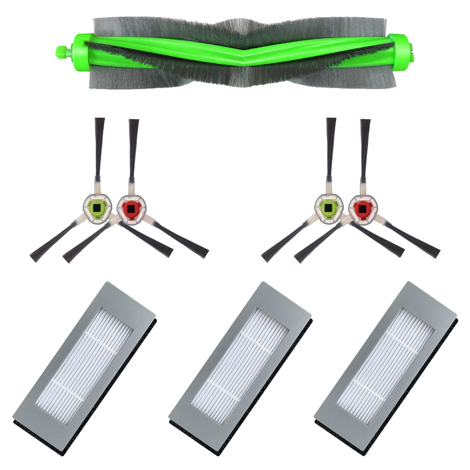 MIRTUX Replacement Kit Compatible with Roomba Combo - R1138 R111840 Complete Replacement Kit with Side Brush Filter Centre Roller Accessories