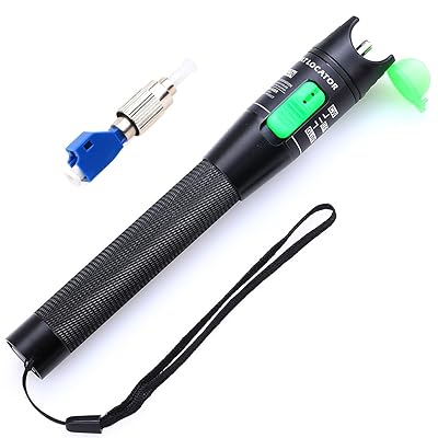 Cruiser 20mW Aluminium Alloy Visual Fault Locator Fiber Optic Cable Tester/VFL for FC,SC,ST &amp; LC Adapter