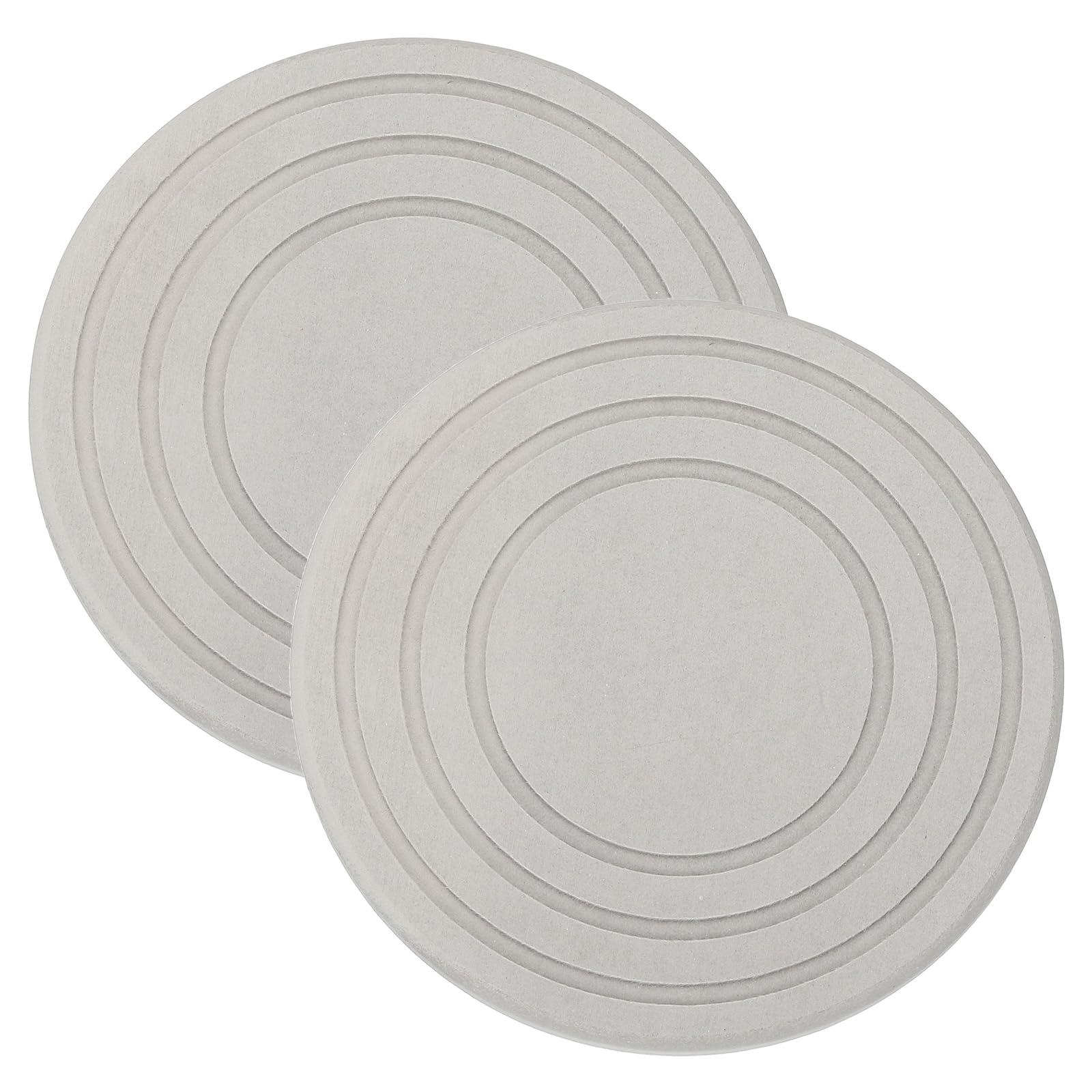 PATIKIL Diatomaceous Plant Saucers for Indoors 7inch, 2 Pack Quick Dry Plant Drip Trays for Pots Absorbent Plant Water Catcher Tray for Indoor Outdoor House Garden Plant, Light Gray