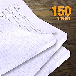 Kaisa3 Pack Notebook Paper College Ruled 3-Hole
