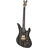 Schecter Synyster Gates Custom-S - Black with Gold Stripes