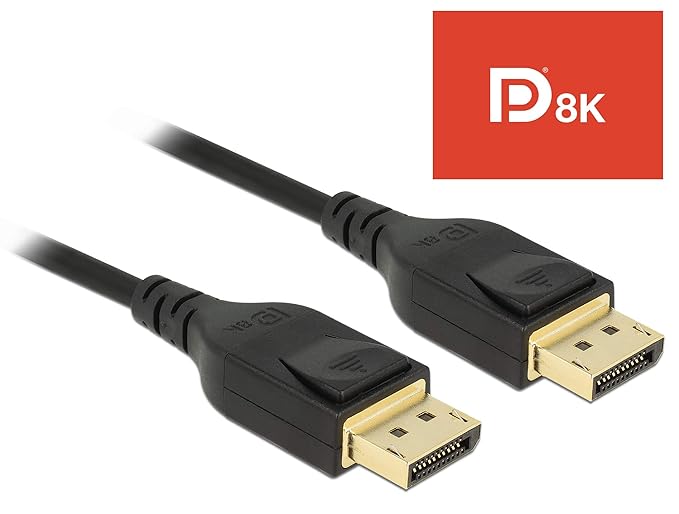 DELOCK DisplayPort Kabel St > St 8K 60Hz 2.00m schwarz
