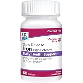Quality Choice Iron High Potency Slow Release Tablets, 45mg, 60 Tabets Each (Pack of 2)