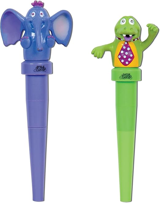 Abilitations Jiggler Elephant and Gator Chewable Oral Massager Set of