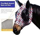 Harrison Howard Elasticity Horse Fly Mask with UV Protection view 3
