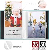 Benjia Small Photo Album 6x4 2 Packs 50 Pockets Linen Beige 10x15cm view 5