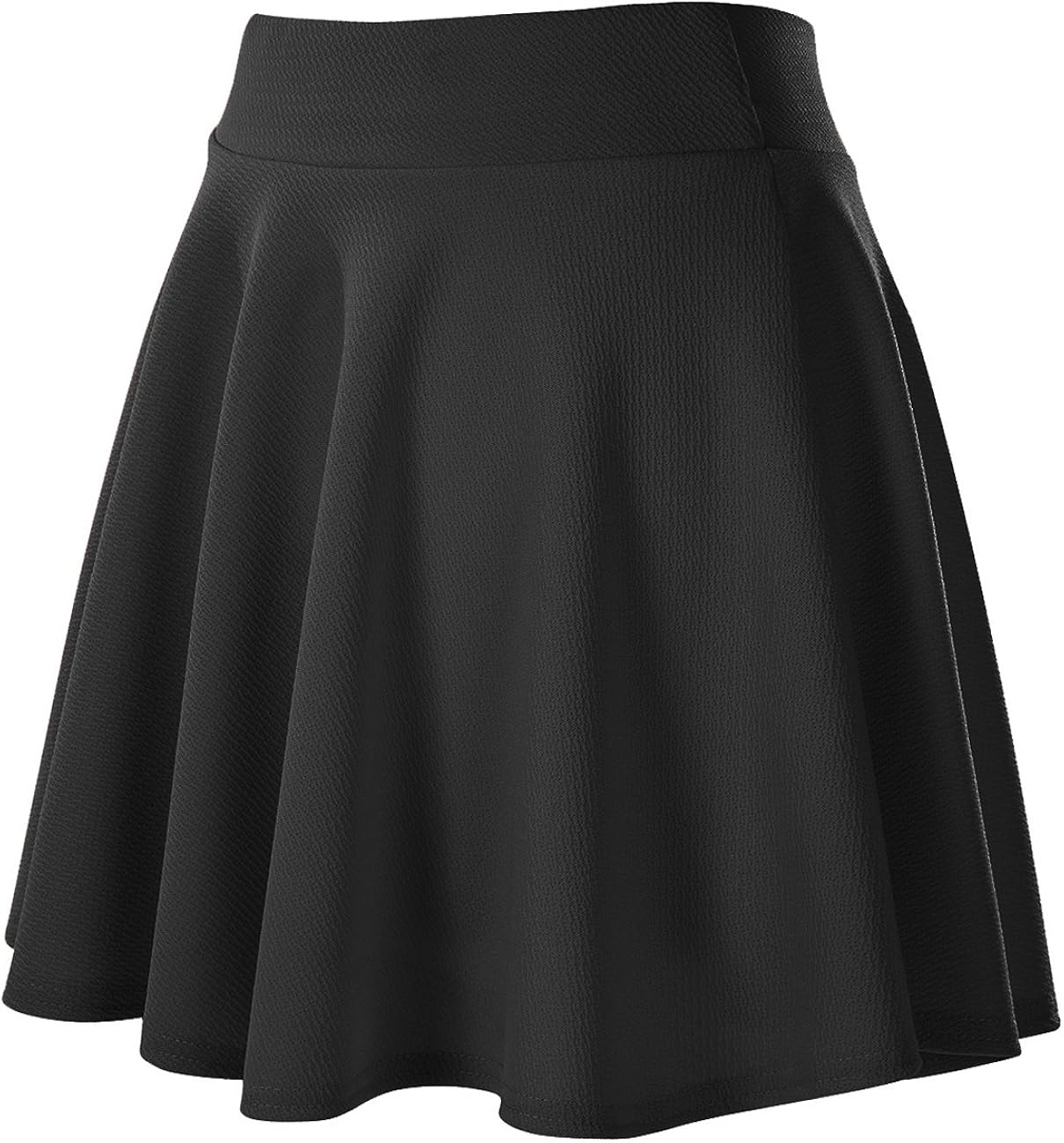 Urban CoCo Women's Basic Versatile Stretchy Flared Casual Mini Skater Skirt at  Women’s Clothing store