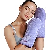REVIX Microwavable Heating Mittens for Hand and Fingers, Heated Hands Mitts Warmers 1 Pair, Unscented Hand Muff