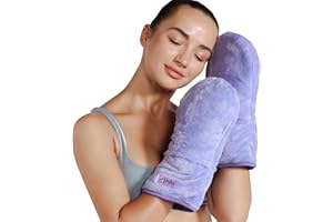 REVIX Microwavable Heating Mittens for Hand and Fingers, Heated Hands Mitts Warmers 1 Pair, Unscented Hand Muff