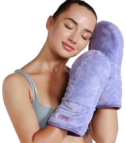 REVIX Heated Mittens And Microwavable Booties, Feet Warmers For Women