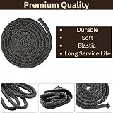Vitcas 8mm Black Stove Fire Rope Replacement Kit Adhesive Protective Gloves view 3