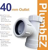 PlumbEZ Multi-Fit Waste Trap Adaptor Tee with Nozzle 40mm 1.1/2" BSP view 5