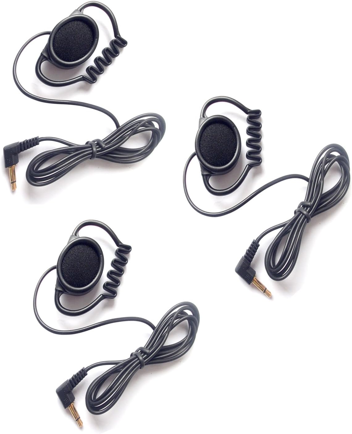 SmithOutlet Single Ear Headphone Mono Ear Hook 3 Pack